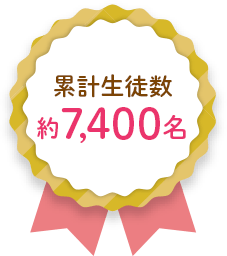 累計生徒数約7,400名