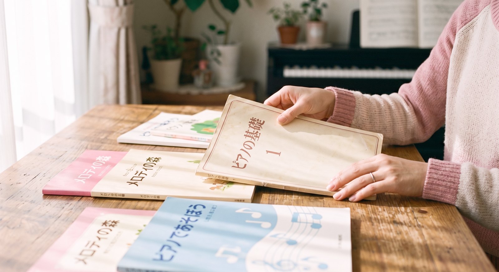 生徒に合わせて教本を選ぶ講師
